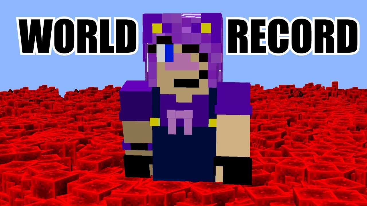 Попытка установить мировой рекорд — наибольшее количество редстоуна за 1 час.