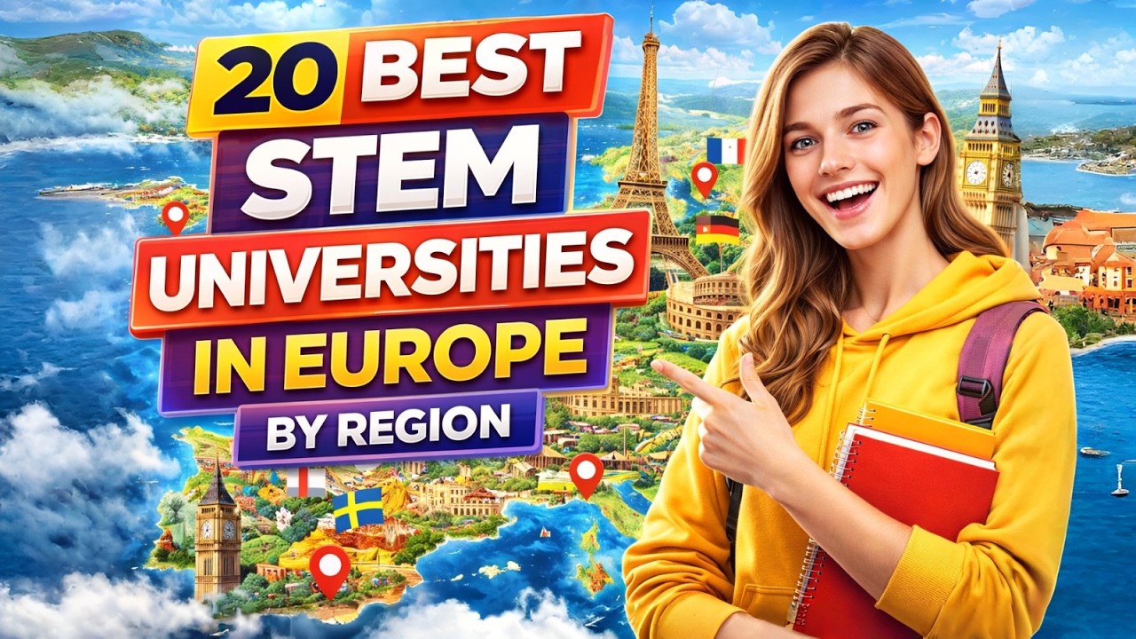 TOP 20 STEM UNIVERSITIES IN EUROPE BY REGION - YouTube