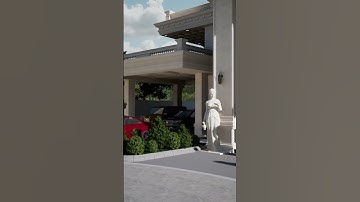 #SHORTS Classic house design | 3D animation | Unreal Engine 5.2 #3danimation #unrealengine #archicad