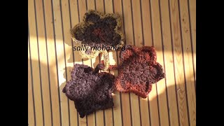 كروشيه وحدة ورقة شجرة how to crochet fall leaf applique #crochet #كروشيه maple leaf