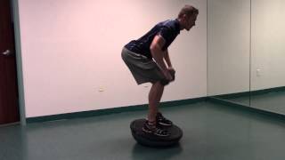 Reverse Bosu Bent Over High Row