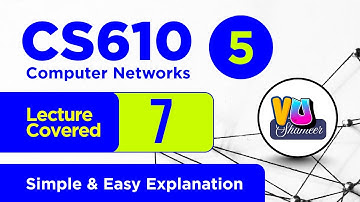 CS610 Short Lecture 05 | Computer Networks (Lecture 7 Covered) #vushameer