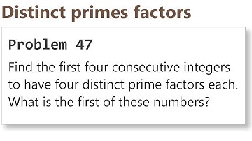 Project Euler: Problem 47 (C/C++)