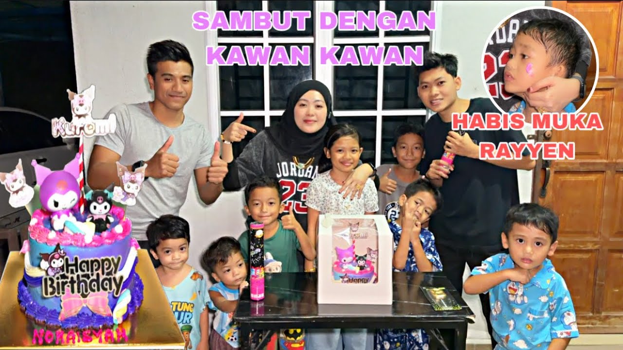 SAMBUT BESDAY CACA DENGAN KAWAN KAWAN,CACA TAK BAGI RAYYEN MAKAN CAKE 😱‼️