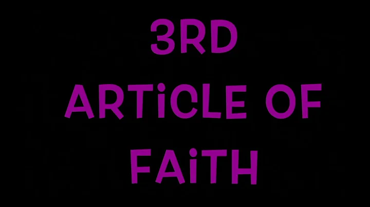 Primary Music Time 3rd Article Of Faith