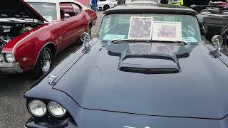 1960  Ford Thunderbird restored and customized slightly at the Triton College car show