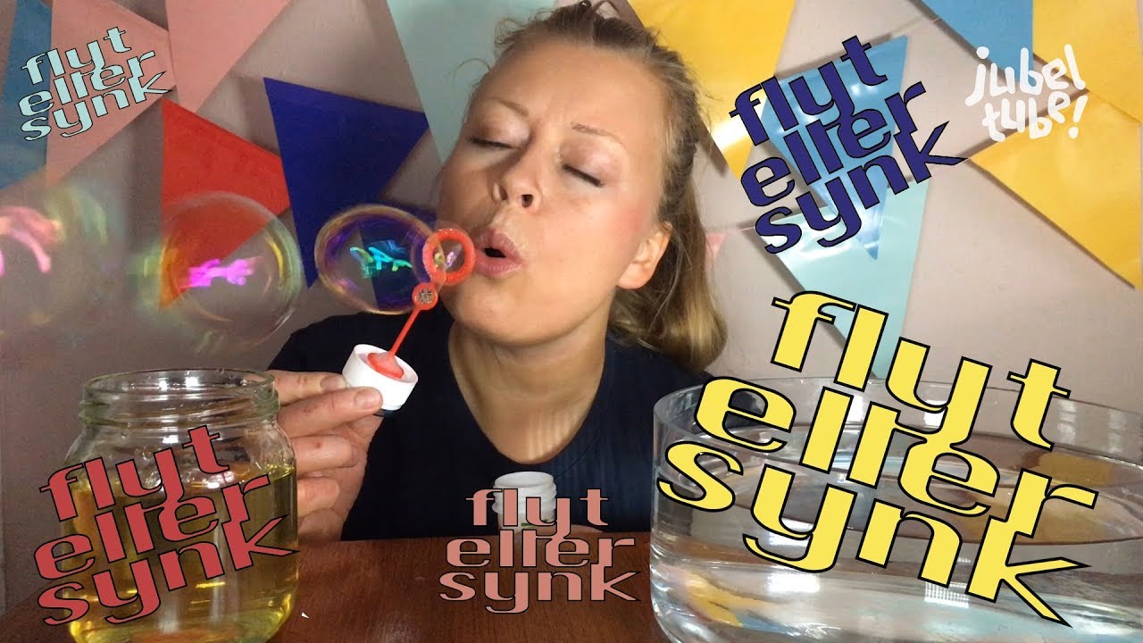 Flyt eller synk - Såpebobler, nøkkel, fyrstikk