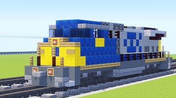 Minecraft CSX GE C40-8W Locomotive Tutorial
