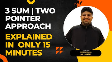 Three sum / 3sum | Two Pointer Approach | Medium 🧠🧠