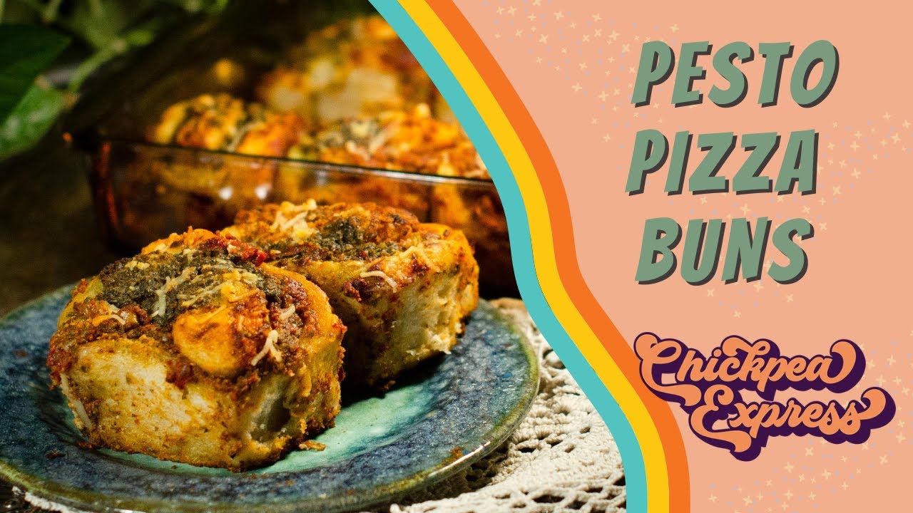 Vegan Pesto Pizza Buns Recipe