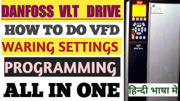 Master Danfos VFD Programming in Hindi || Easy VFD Settings Tutorial
