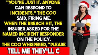 Fired Before the Breach Begged After It The COO s Silent Panic Was Caught on Policy