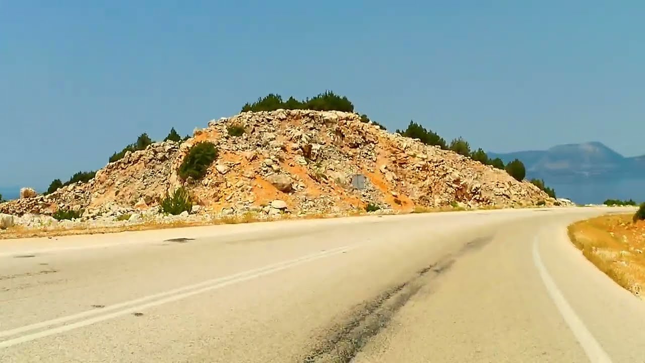 Driving in Greece, from Astakos (Aitoloakarnania) to Vonitsa
