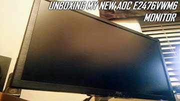 UNBOXING MY NEW AOC E2476VWM6 MONITOR
