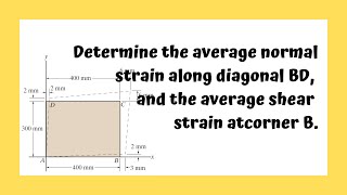 Shear and Normal Strain Sample Problem