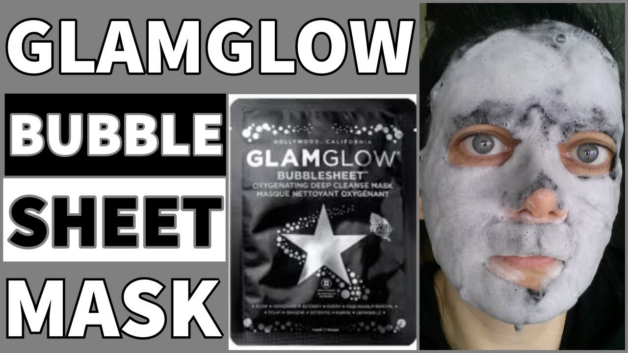 Glamglow Bubblesheet Oxygenating Deep Cleanse Mask - YouTube