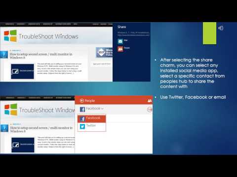 Using Share Charm in Windows 8