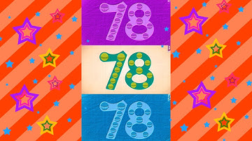 Endless Numbers Count 78,  Rgb Filter, Bevel Effect, Inversion Color Effect, G-major Effect.