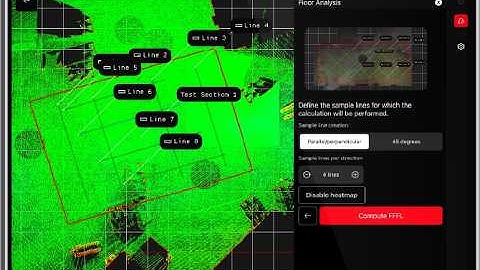 Leica Cyclone FIELD 360 - Floor Flatness / Floor Levelness Analysis (FF/FL)