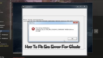 [PC] How to fix the error during initialization on Call Of Duty Ghosts