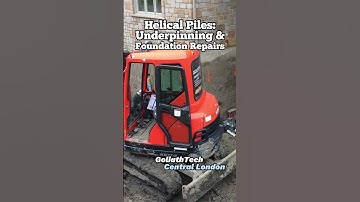 Helical piles: Underpinning & Foundation Repairs | GoliathTech Central London