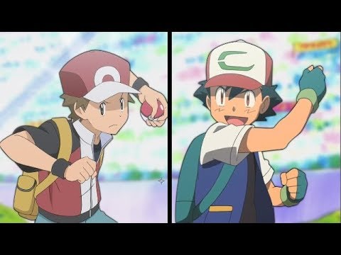 Pokemon Battle USUM: Ash Vs Red Origin (Pokemon Anime Vs Pokémon Origins) 