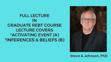 Activating event; Inferences & beliefs, Lecture, Grad course in REBT