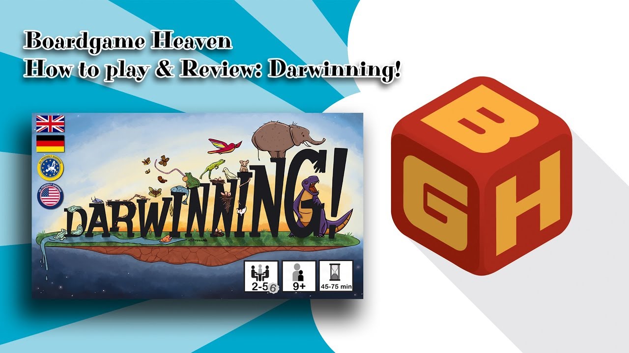Board Game Heaven Unboxing, How To Play & Review 55: Darwinning! (Dragon Dawn Productions)