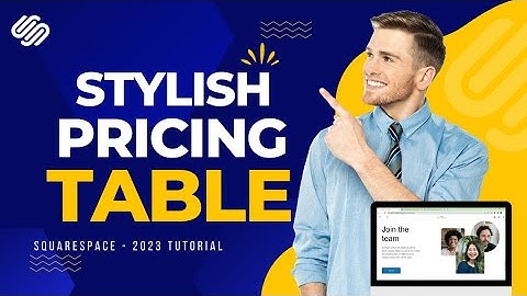 How to Create Stylish Pricing Table in Squarespace || Squarespace Tutorial for Beginners