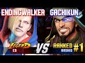 Sf6  endingwalker ed vs gachikun 1 ranked rashid  high level gameplay