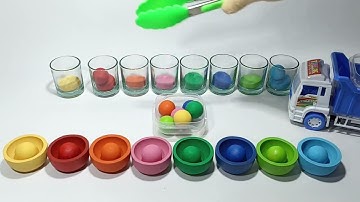 Color Sorting Reverse Video | Wooden Balls #asmr #satifying #color #reverse #sorting #woodenballs