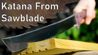 Making a Katana from a Circular Sawblade