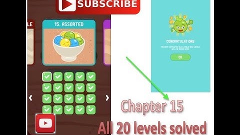 Dig it 15-01 to 15-20 All levels solved ASSORTED CHAPTER (Dig a little deeper)