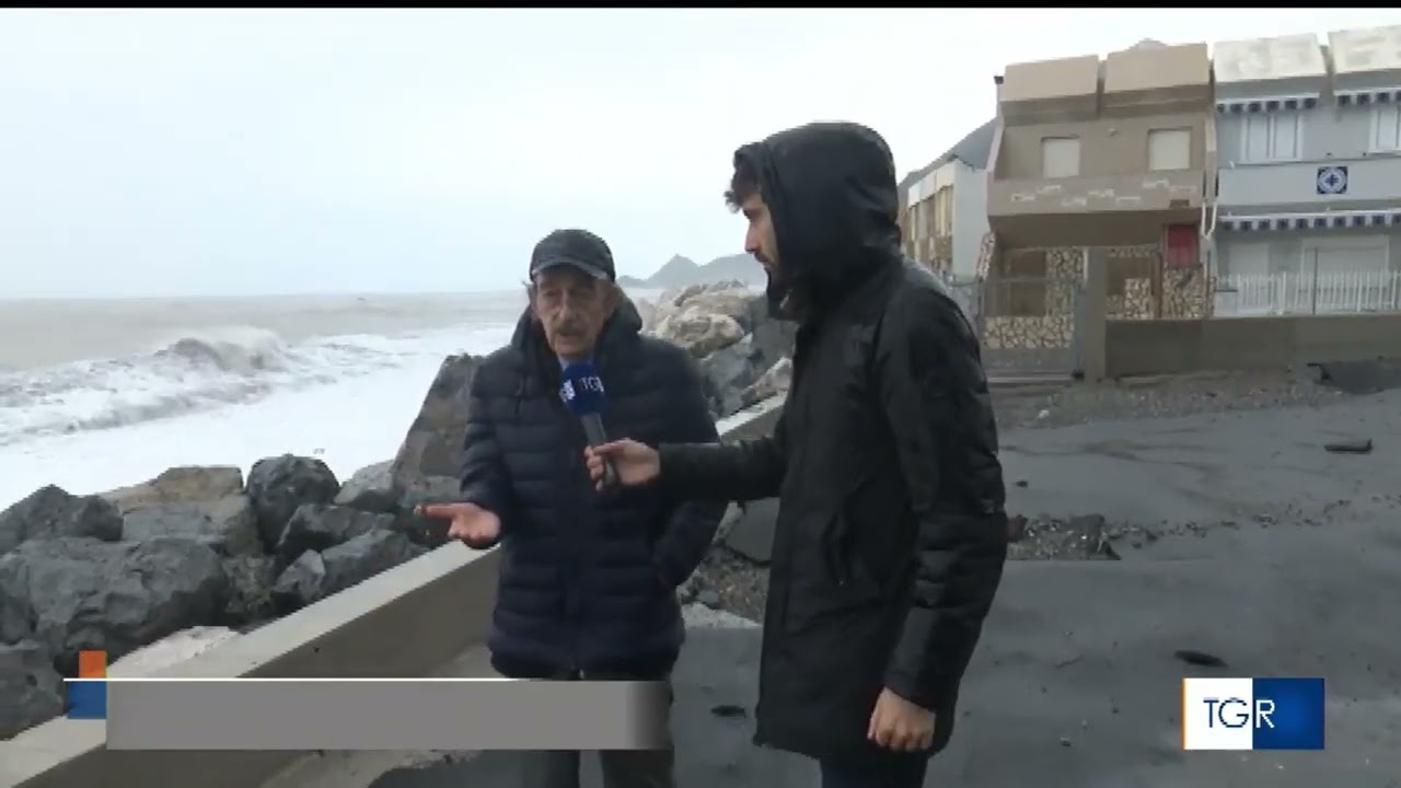 Mareggiate a Tortora: al TGR Rai Calabria il presidente di Italia Nostra Alto Tirreno Cosentino