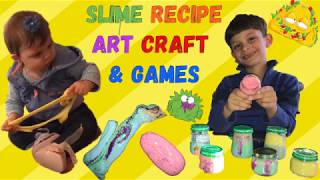 HOW TO MAKE SLIME , CRAFT ART & GAMES. SOO Easy Science Experiment for kids! Kids TV - Bido's TV