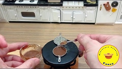 The Smallest Real Chocolate Waffle Recipe | Mini Food by Fancy Miniature Cooking /ASMR cooking
