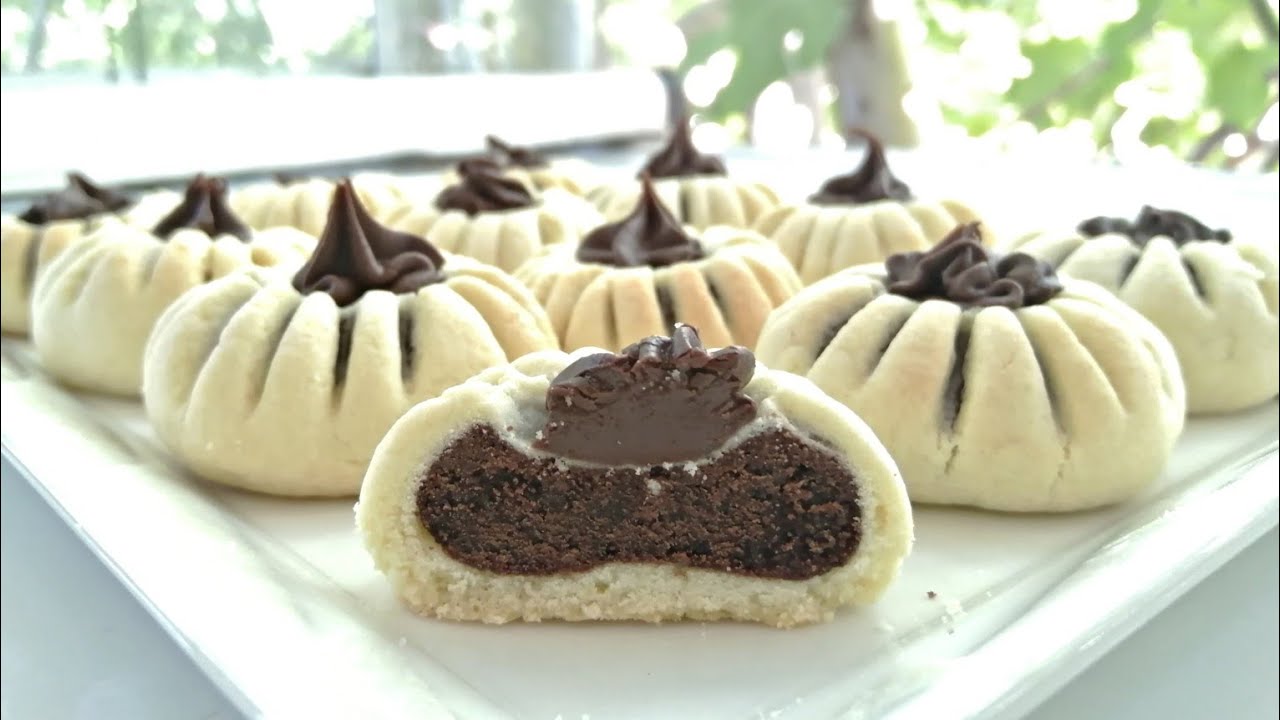 İÇİ DOLGULU ÇİKOLATALI ENFES KURABİYE 🍫🍪 kurabiyetarifleri