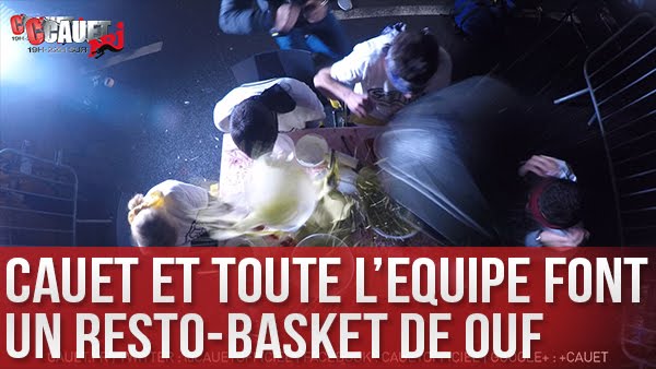 Cauet et toute l'équipe font un resto-basket de ouf - C’Cauet sur NRJ
