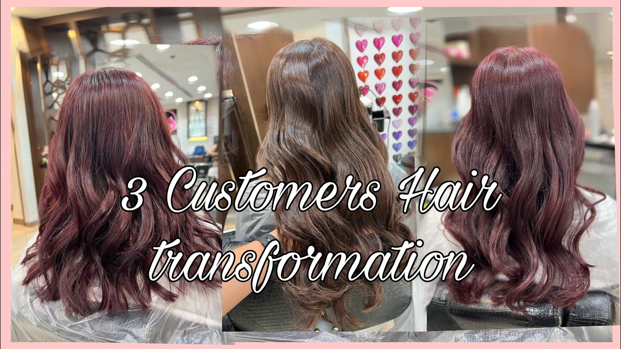 Hairdresser in Dubai 3 Customers Hair Transformation rosenie vicar