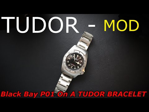 Tudor Black Bay P-01 On A Tudor Black Bay 41 Bracelet - How To - P01 Mod Tudor BB 41 Bracelet