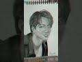 Drawing of junkook art shorts drawing bts junkook viral youtubeshorts