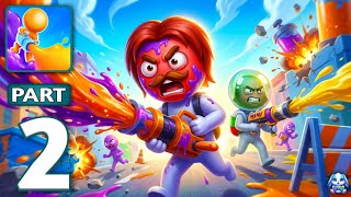 Dye Hard - Gameplay Walkthrough Part 2 - Color Battle Action Game (iOS, Android)