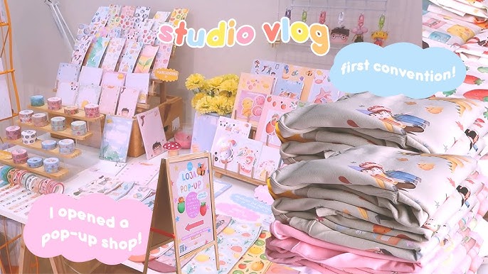 STUDIO VLOG 18  préparation de février pour ma boutique de stickers 