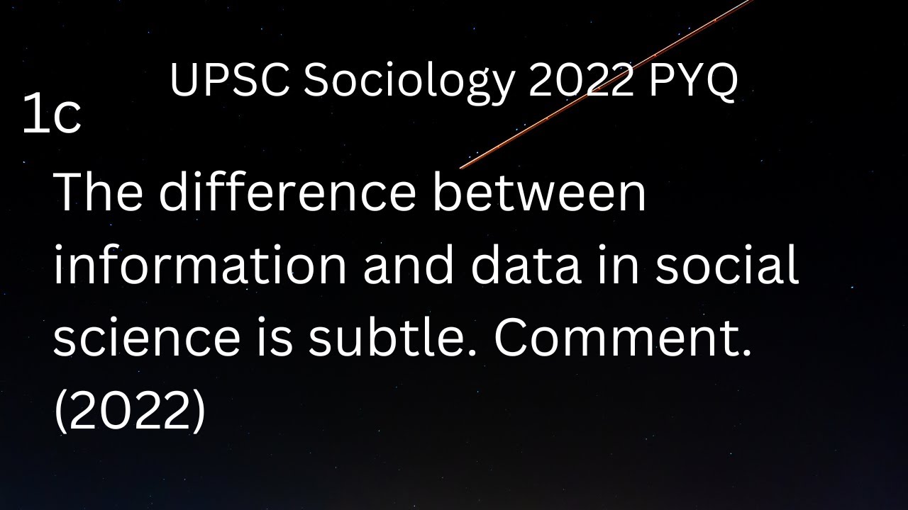 UPSC Sociology 2022 PYQ Sociology Optional Mains Answer Writing YouTube Upsc sociology 2022 pyq sociology optional mains answer writing youtube