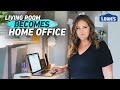 Transform Your Living Room Into A Home Office | Home Becomes (Ep 1)