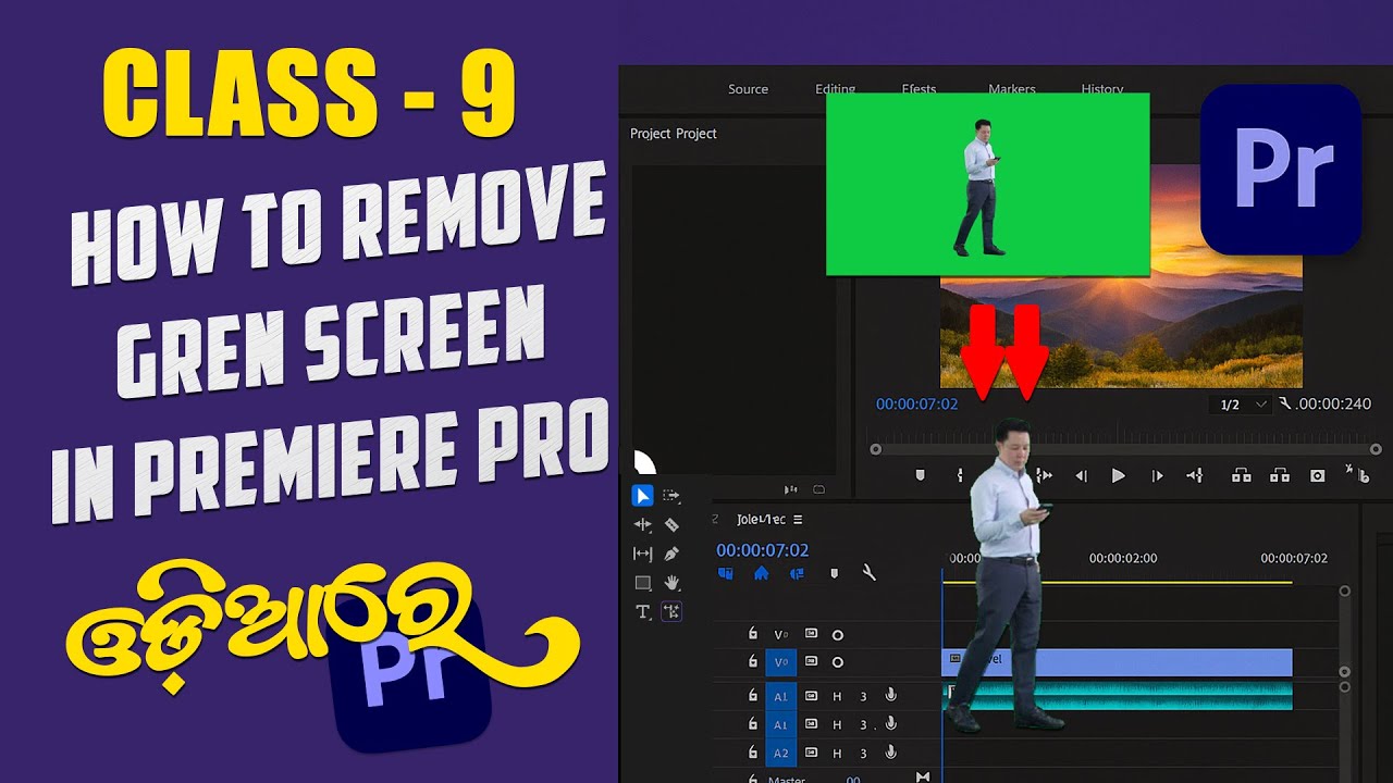 How to Remove Green Screen In Premiere Pro - Class 9 - YouTube