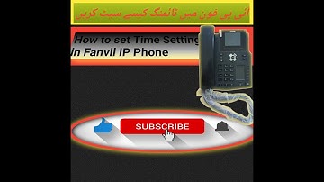 How to sync network time in Fanvil FV-X3G IP Phone || Fanvil FV-X3G IP Phone network time