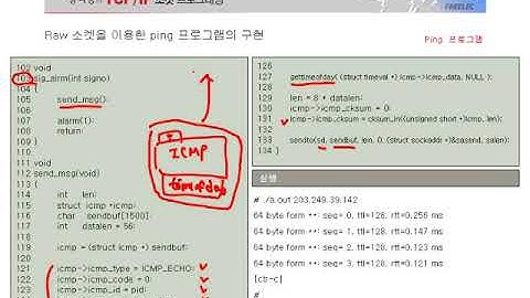 [열혈강의] TCP/IP 소켓 프로그래밍 - #34 12장 Raw 소켓을 이용한 ping 프로그램의 구현