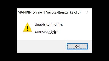 How to fix "Unable to find file" error while playing MARIKIN online 4