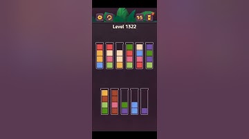 Complete Block King Sort Puzzle Level 1321 to Level 1324